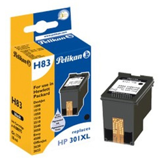 HP 301 XL /HP CH561EE FEKETE UTNGYRTOTT-PELIKN 18 ml -530 A4 lap nyomtatsi kapacitssal
