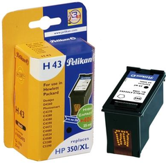 HP 350 XL / HP CB336A BLACK-FEKETE UTNGYRTOTT PELIKN 25 ml -1000 A4 lap nyomtatsi kapacitssal
