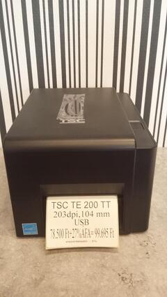 VONALKDNYOMTAT TSC TE 200TT  203DPI 104MM USB    TE200