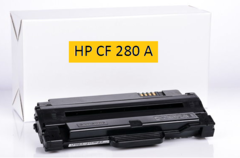 HP CF 280 A UTNGYRTOTT BLACK/FEKETE TONER 2300 A4-es OLDAL NYOMTATSI KAPACITSSAL