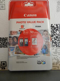 CANON PG 560 XL CL 561 XL MULTIPACK + 50 DB 10X15 FOTPAPR