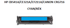 HP CB541A/CE321A/CF211A/CANON CRG716 CYAN/KK UTNGYRTOTT TONER 1800 LAPKAPACITS